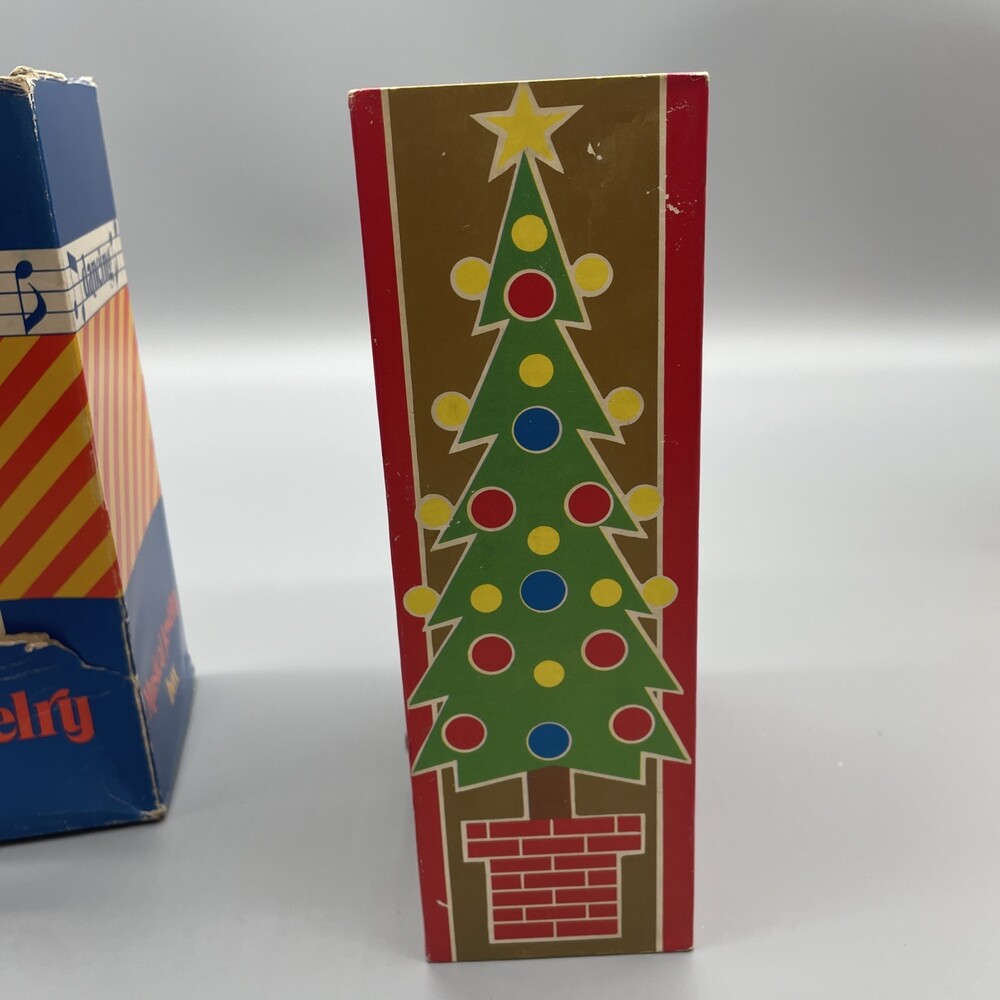 VINTAGE Otagiri DANCING SANTA & Reindeer - Jingle Bells MUSIC BOX 1979 - Picture 3 of 16